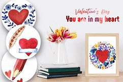 Valentines Day PNG watercolor set Product Image 2