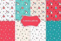 Cute penguin icons, Christmas cards Product Image 6