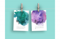 2017 Hand Paint Watercolor Calendar  Product Image 3