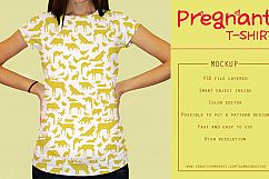 Pregnant T-shirt Mockup Product Image 5
