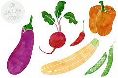 Vegetable &amp; Produce Clipart Set Product Image 4