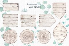 Big green set in watercolor Product Image 4