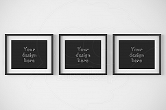 Three horizontal frames 8x10" mockup Product Image 1