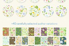Wetland floral watercolor patterns Product Image 2