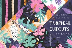 Tropical Cutouts Patterns Set Product Image 1
