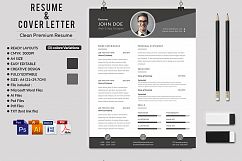 12 Clean Rsume Invoice and Letterhead Bundle Product Image 11