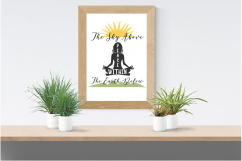 Peace SVG Yoga SVG Sky Above Earth Below Peace Within SVG Product Image 3
