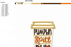 Pumpkin Spice Duh- Embroidery Design Product Image 3