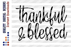Thankful and Blessed svg quotes Thanksgiving svg Product Image 2