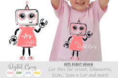 Girl Robot SVG / EPS / DXF Files Product Image 1