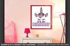 Birthday UNICORN SVG - Its My Birthday Unicorn Shirt - 1056 Product Image 2