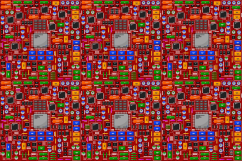 Patterns of electrical board, with electronic components. Product Image 4