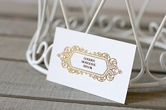 Golden Monoline Decor. Vector Bundle. Product Image 3