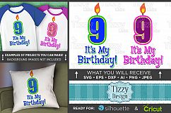 9th Birthday Svg - Its My Birthday SVG Birthday Shirt - 1036 Product Image 1