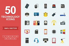 Flat Icons Technology Set Product Image 1