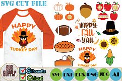 Thanksgiving SVG Cut File Set Product Image 1