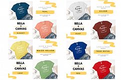 T-Shirt Mockup Bella Canvas 3001 Mega Bundle TShirt Flat Lay Product Image 11