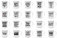 Coffee Quotes Bundle SVG, EPS, DXF, PNG Product Image 2