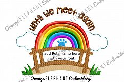 Rainbow Bridge Pet Machine Embroidery Design  Product Image 1