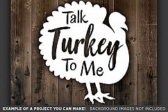 Thanksgiving Svg files - Talk Turkey To Me Svg File - 6001 Product Image 2