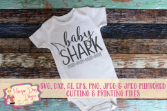 Baby Shark SVG, DXF, AI, EPS, PNG, JPEG Product Image 1