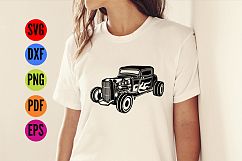  HotRod Classic Truck  SVG Cutting File  Product Image 3