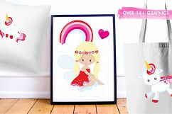 Valentine Unicorn graphics and illustrations Product Image 5