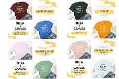 T-Shirt Mockup Bella Canvas 3001 Mega Bundle TShirt Flat Lay Product Image 8