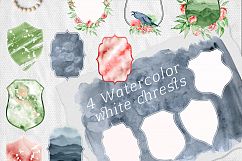 Watercolor peonies romantic floral clipart Product Image 9