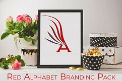 Red alphabet Branding Pack Product Image 1