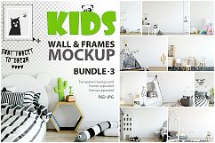 KIDS WALL &amp; FRAMES Mockup Bundle - 3 Product Image 1