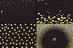 Gold Confetti Overlay Clipart Product Image 4