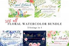 Floral Watercolor Bundle Product Image 1