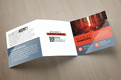 Business Solution Square Trifold Brochure Product Image 3