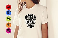 Sugar Skull SVG  Cutting File  Product Image 3