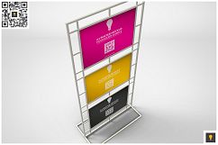 Poster Stand Display Mockup Product Image 7