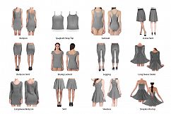 Feminine Sublimation Dress Mockup Bundle of 24 PSDs Product Image 2