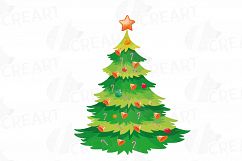 Christmas Elements watercolor clip art, Printable PNG files Product Image 12