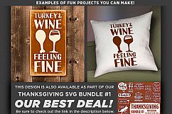 Turkey and Wine Feeling Fine Svg File - 6005 Product Image 2