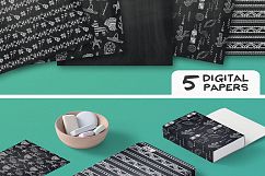 Cinco de Mayo Chalkboard Illustrations &amp; Patterns Product Image 5