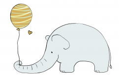 Baby Elephant | CLIP ART illustrations | PNG/JPEG Product Image 4