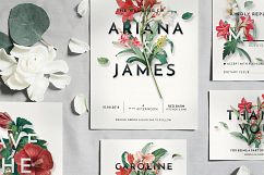 Modern Vintage Floral Wedding Invitation Suite Product Image 5