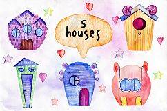 Watercolor funny monsters. Product Image 3