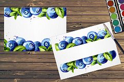 Blueberry. Watercolor collection Product Image 6