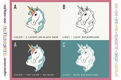 FUNNY UNICORN Ice Cream Horse - original cut file design SVG Product Image 4