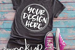 Gray t shirt mock up 6499 Product Image 2