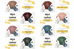 T-Shirt Mockup Bella Canvas 3001 Mega Bundle TShirt Flat Lay Product Image 17