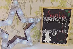 Christmas Countdown Chalkboard SVG Cut File Product Image 2