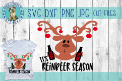 Reindeer Bundle - reinbeer, face, wine, christmas SVG Cut Product Image 4