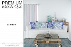 Sofa &amp; Pillows - Coastal Style Mockup Product Image 13